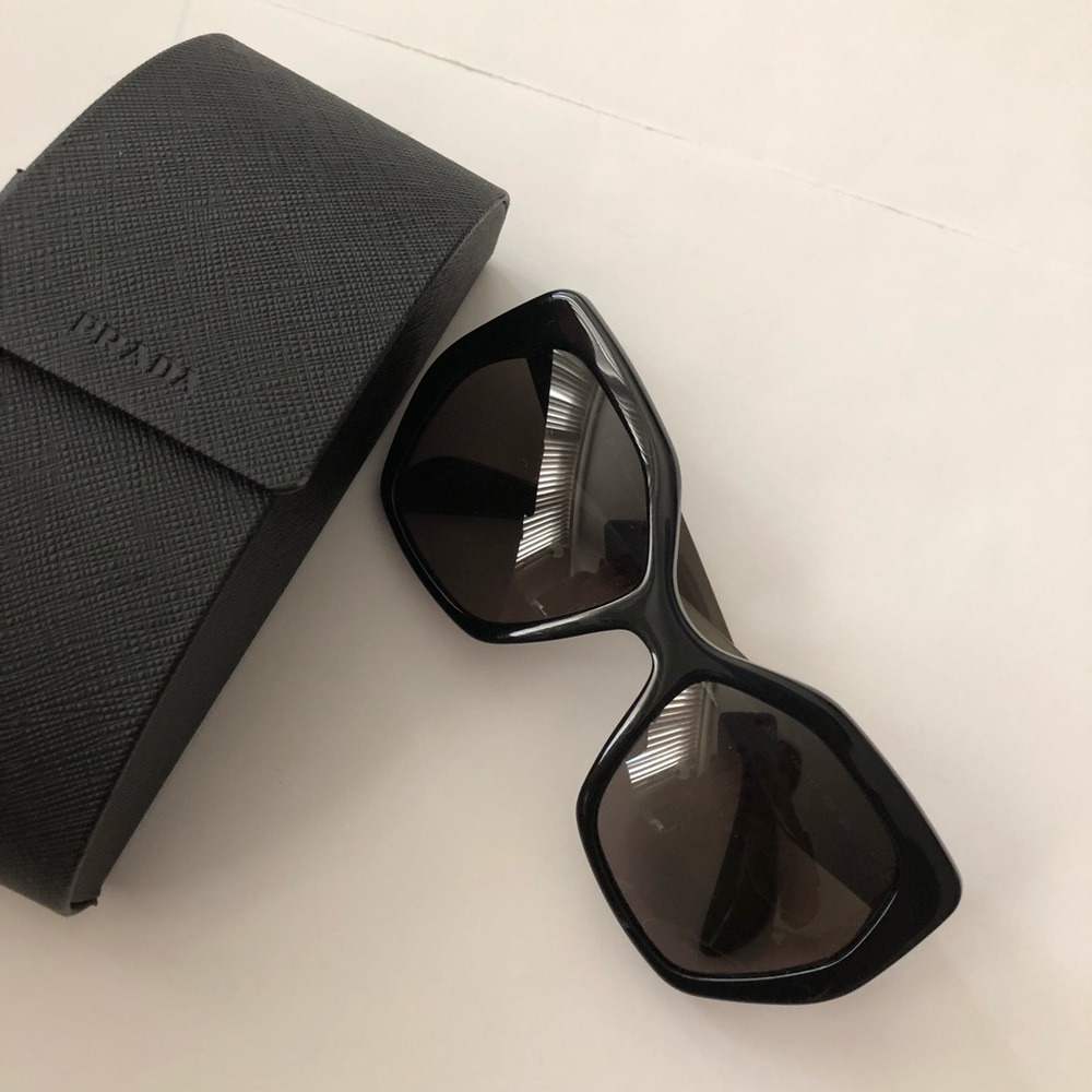 New Prada Black Butterfly Shade Sunglasses